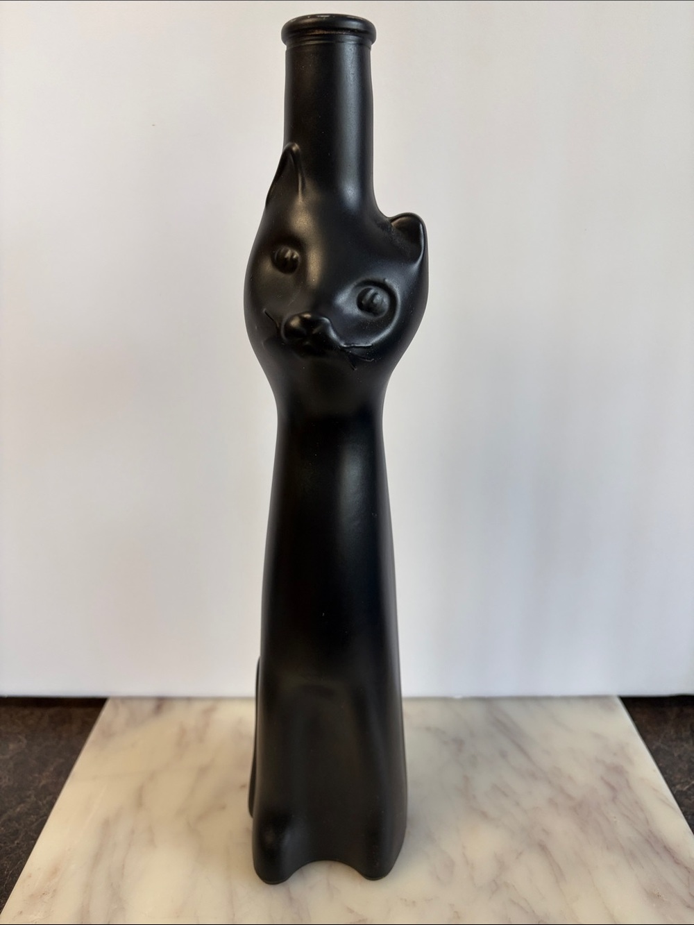 Black Ceramic Cat Bud Vase - Home Accents